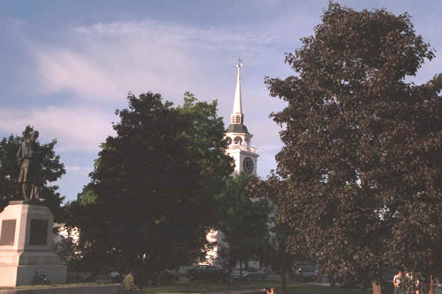 Civil War Monumenet and Congregational Church 5/99